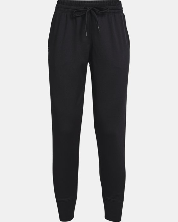 Women's UA RUSH™ Tricot Pants, Black, pdpMainDesktop image number 4
